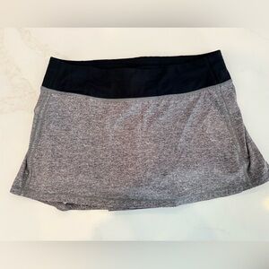 Lululemon Athletica Charcoal and Black Mini Skirt
